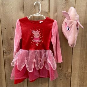 Peppa Pig size 3T-4T ballerina costume with hat
